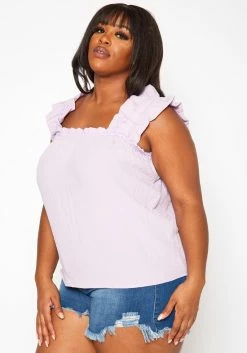 Plus Size Short Sleeve Linen Top -Asoph Sales Shop 2019986 004 2