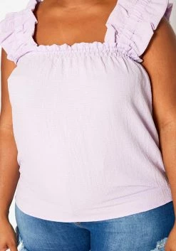 Plus Size Short Sleeve Linen Top -Asoph Sales Shop 2019986 004 4