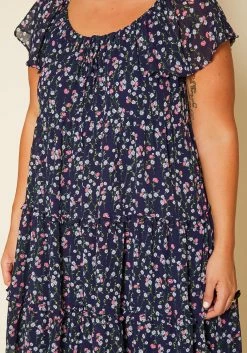 Plus Size Tiered Floral Dress -Asoph Sales Shop 2019991 001 5