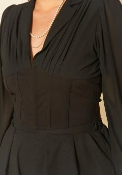 Plus Size Corset Hem Long Sleeve Top 9 Plus Size Corset Hem Long Sleeve Top -Asoph Sales Shop 2020109 001 4