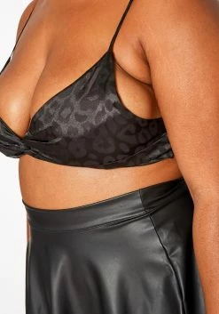 Plus Size Leopard Print Bralette & Slip Robe Set -Asoph Sales Shop 2020146 001 0