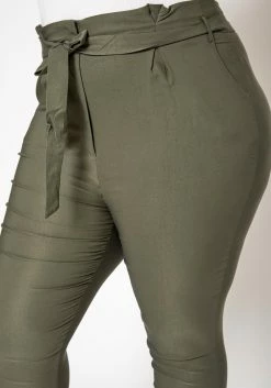 Plus Size Paperbag High Waist Skinny Pants -Asoph Sales Shop 2020161 003 4