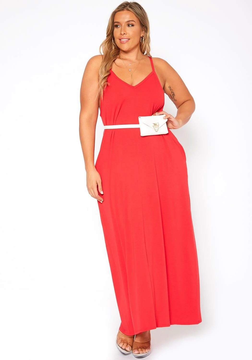Asoph Plus Size Everyday Basic Cami Maxi Dress 1 Asoph Plus Size Everyday Basic Cami Maxi Dress