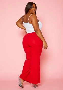 Plus Size Sailor Button Trouser Pants -Asoph Sales Shop 2020228 003 3