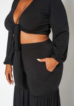 Plus Size Midnight Shimmer Two Piece Set 9 Plus Size Midnight Shimmer Two Piece Set -Asoph Sales Shop 2020229 001 5
