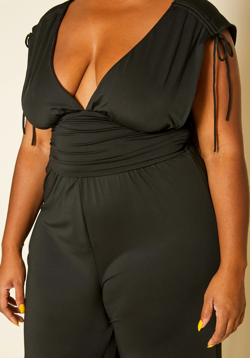 Plus Size Side Cleavage Jumpsuit 5 Plus Size Side Cleavage Jumpsuit - Image 5