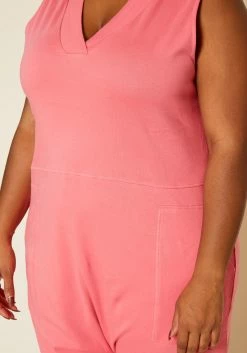 Plus Size V-Neck Harem Jumpsuit -Asoph Sales Shop 2020320 003 5