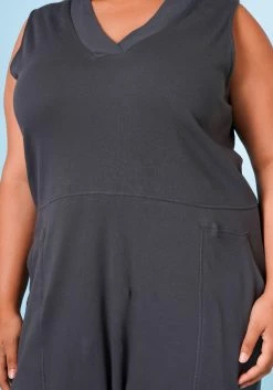 Plus Size V-Neck Harem Jumpsuit -Asoph Sales Shop 2020320 005 4