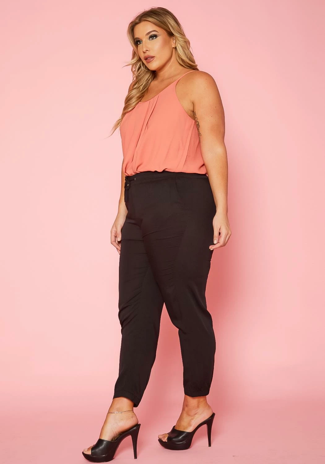 Plus Size Elastic Waist Pants 4 Plus Size Elastic Waist Pants - Image 4