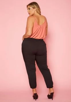 Plus Size Elastic Waist Pants 10 Plus Size Elastic Waist Pants -Asoph Sales Shop 2020334 001 5