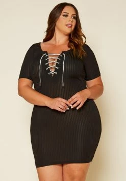 Plus Size Bodycon T-Shirt Dress