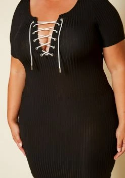 Plus Size Bodycon T-Shirt Dress -Asoph Sales Shop 2020368 001 5
