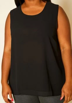 Pleione Plus Size Mesh Tank Top -Asoph Sales Shop 2020441 002 5