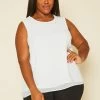 Pleione Plus Size Mesh Tank Top