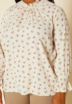 Pleione Plus Size Floral Print Mock Neck Top -Asoph Sales Shop 2020447 001 5