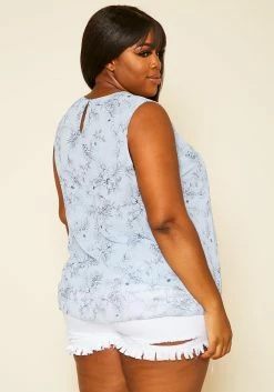 Pleione Plus Size Print Tank Top -Asoph Sales Shop 2020452 002 4