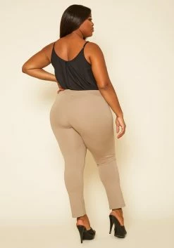 Plus Size V Front Leggings -Asoph Sales Shop 2020456 005 5