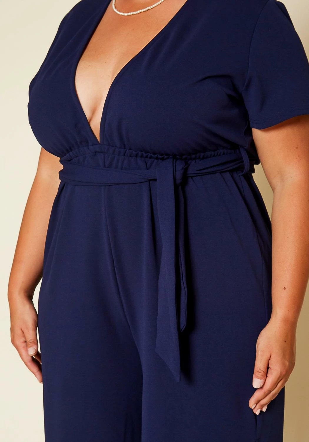 Plus Size Side Slit Jumpsuit 5 Plus Size Side Slit Jumpsuit - Image 5