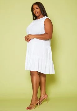 Plus Size Tiered Ruffle Dress -Asoph Sales Shop 2020474 001 3