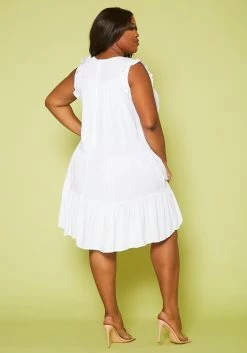 Plus Size Tiered Ruffle Dress -Asoph Sales Shop 2020474 001 4
