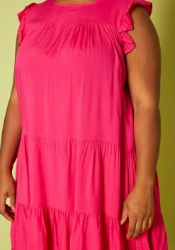 Plus Size Tiered Ruffle Dress -Asoph Sales Shop 2020474 002 5