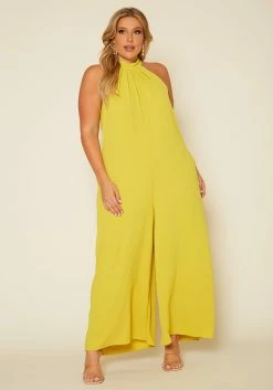 Plus Size Halter Top Jumpsuit 8 Plus Size Halter Top Jumpsuit -Asoph Sales Shop 2020475 003 3