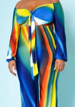 Plus Size Multicolor Wide Leg Jumpsuit 9 Plus Size Multicolor Wide Leg Jumpsuit -Asoph Sales Shop 2020507 001 5