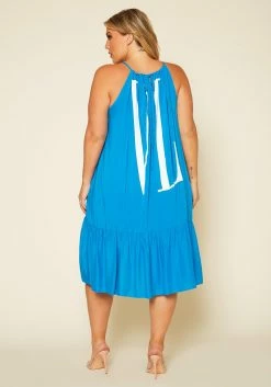 Plus Size Graphic Halter Top Tiered Dress -Asoph Sales Shop 2020519 002 4