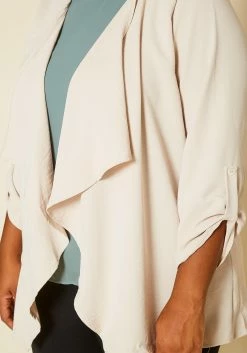 Plus Size Drape Front Open Cardigan -Asoph Sales Shop 2020536 002 5