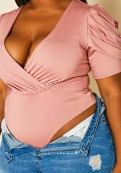 Plus Size Ruffled Sleeve Bodysuit -Asoph Sales Shop 2020576 002 5