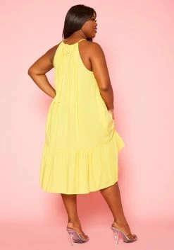 Plus Size Halter Top Tiered Dress -Asoph Sales Shop 2020586 002 4