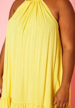 Plus Size Halter Top Tiered Dress -Asoph Sales Shop 2020586 002 5