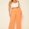 Plus Size High Waist Palazzo Pants