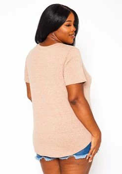 Plus Size V-Neck Basic Blouse -Asoph Sales Shop 2020630 102 3