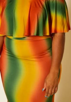 Plus Size Gradient Multicolor Maxi Dress -Asoph Sales Shop 2020660 002 5