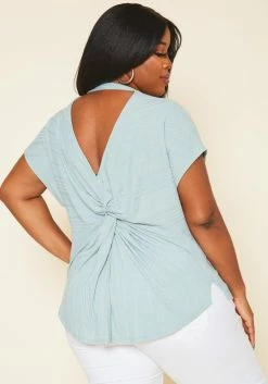 Plus Size Ribbed Dolman Sleeve Top -Asoph Sales Shop 2020696 001 3