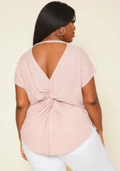 Plus Size Ribbed Dolman Sleeve Top -Asoph Sales Shop 2020696 002 3