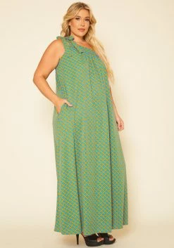 Plus Size One Shoulder Greek Maxi Dress -Asoph Sales Shop 2020710 001 2