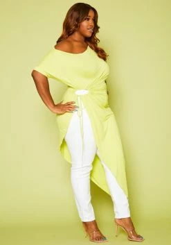 Plus Size Asymmetrical Off Shoulder Top -Asoph Sales Shop 2020731 005 4