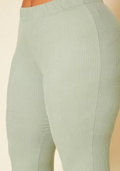 Plus Size Ribbed Tank Top & Wide Leg Pants Set -Asoph Sales Shop 2020756 001 5