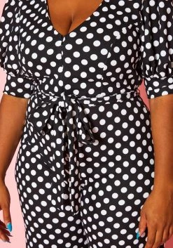 Plus Size Polka Dot Print Jumpsuit -Asoph Sales Shop 2020786 001 6