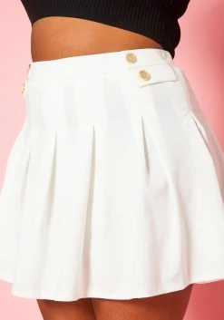 Plus Size Flare Pleated Mini Skirt 11 Plus Size Flare Pleated Mini Skirt -Asoph Sales Shop 2020796 002 6