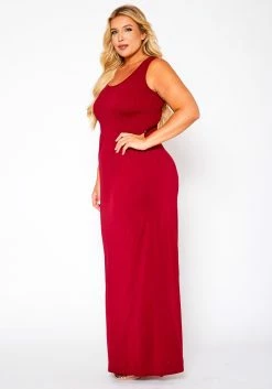 Plus Size Sleeveless Seamless Maxi Dress -Asoph Sales Shop 2020860 003 4