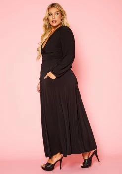 Plus Size Versatile Tie Up Crop Top & Maxi Skirt Set -Asoph Sales Shop 2020877 001 4