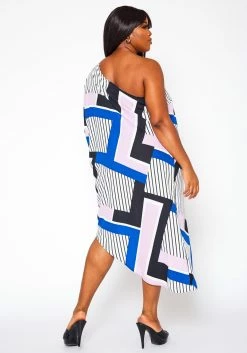 Plus Size Asymmetric One Shoulder Dress -Asoph Sales Shop 2020914 001 8