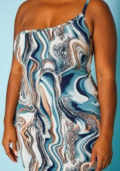 Plus Size Marble Print Asymmetric Cami Dress -Asoph Sales Shop 2020941 001 4