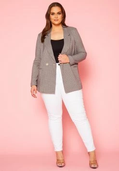 Plus Size Double Breasted Blazer -Asoph Sales Shop 2020973 001 3