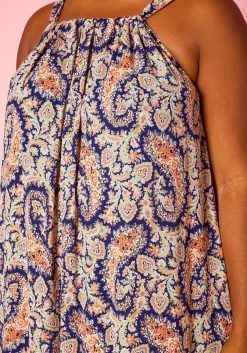 Plus Size Paisley Print Maxi Flare Dress -Asoph Sales Shop 2020989 001 5