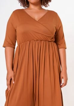 Plus Size Short Sleeve Harem Jumpsuit -Asoph Sales Shop 2021019 001 6