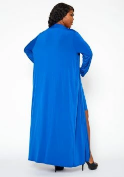 Plus Size Solid Tube Dress & Duster Cardigan Set -Asoph Sales Shop 2021100 001 4